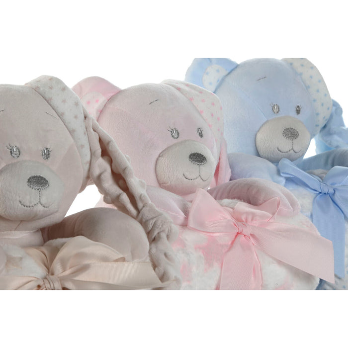 Set Cadou pentru bebeluși Home ESPRIT Albastru Bej Roz Poliester (3 Unități) - WALTI WALTI