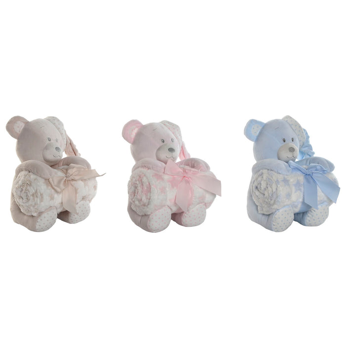 Set Cadou pentru bebeluși Home ESPRIT Albastru Bej Roz Poliester (3 Unități) - WALTI WALTI