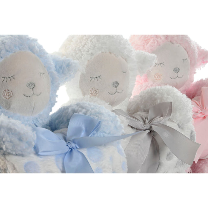 Set Cadou pentru bebeluși Home ESPRIT Albastru Bej Roz Poliester (3 Unități) - WALTI WALTI