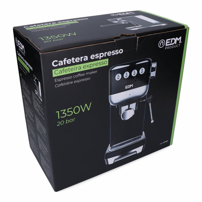 Cafetieră Express cu Braț EDM 07707 Negru 2 Hrníčky 1,3 L - WALTI WALTI