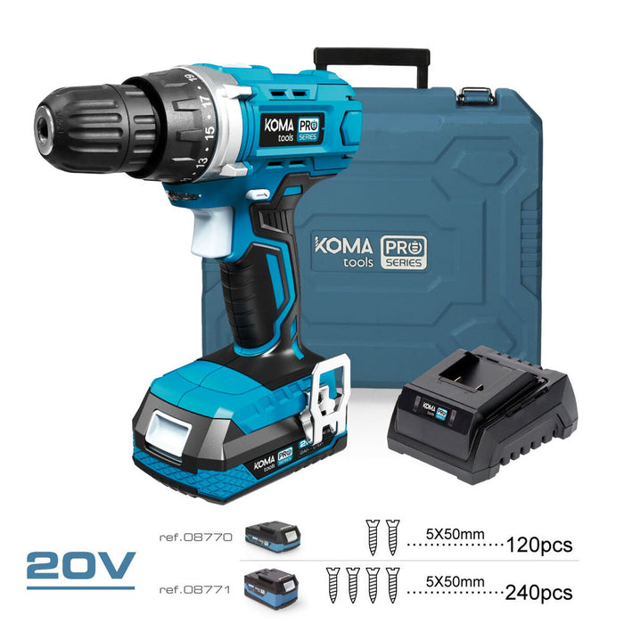 Set burghiu și accesorii Koma Tools Pro Series Șurubelniță 70 piezas - WALTI WALTI