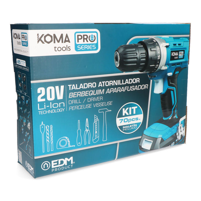 Set burghiu și accesorii Koma Tools Pro Series Șurubelniță 70 piezas - WALTI WALTI