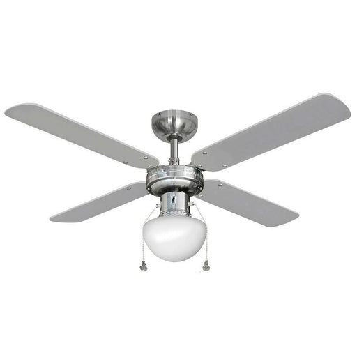 Ventilator de Tavan cu Lumină EDM 33801 Caribe Argintiu 50 W - WALTI WALTI