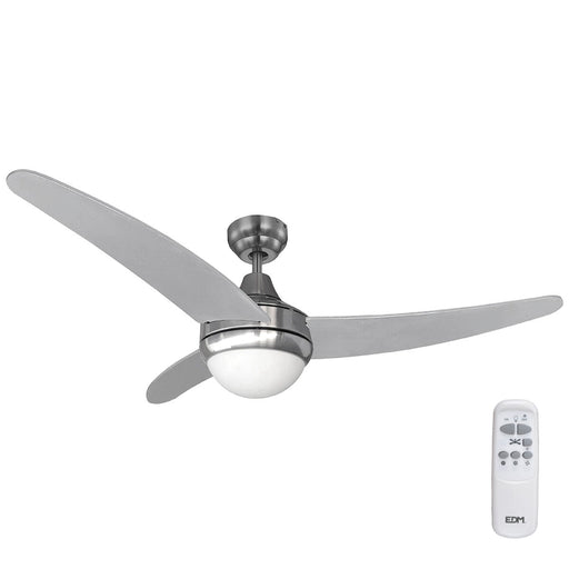 Ventilator de Tavan cu Lumină EDM 33804 Egeo Argintiu 60 W - WALTI WALTI