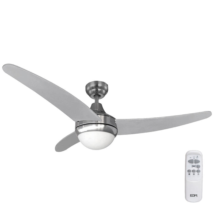 Ventilator de Tavan cu Lumină EDM 33804 Egeo Argintiu 60 W - WALTI WALTI