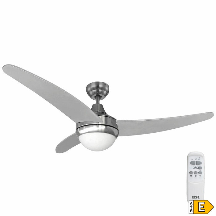 Ventilator de Tavan cu Lumină EDM 33804 Egeo Argintiu 60 W - WALTI WALTI
