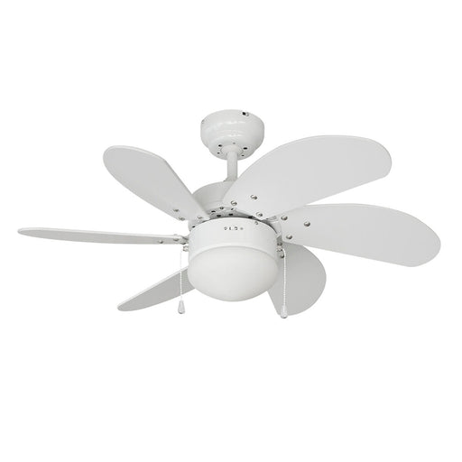 Ventilator de Tavan cu Lumină EDM 33985 Aral Alb 50 W - WALTI WALTI