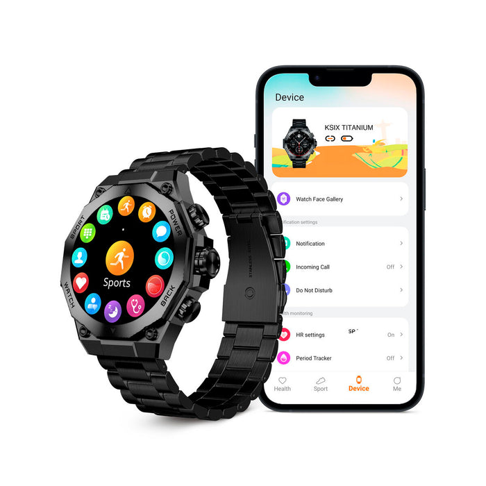 Smartwatch KSIX Titanium Negru 1,43" - WALTI WALTI