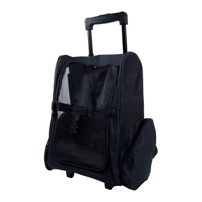 Rucsac cu roți pentru animale de companie Gloria Trolley Trip Negru 36 x 30 x 49 cm - WALTI WALTI