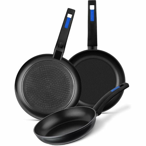 Set de tigăi Monix M811200 Negru Bachelită Aluminiu forjat 3 Piese - WALTI WALTI