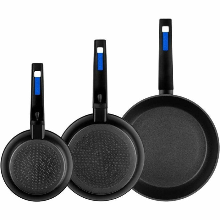 Set de tigăi Monix M811200 Negru Bachelită Aluminiu forjat 3 Piese - WALTI WALTI