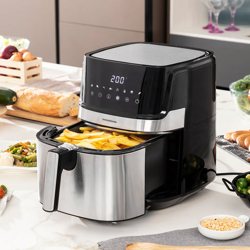 Friteuză fără Ulei InnovaGoods Fryinn Pro 5500 Negru Oțel inoxidabil 1700 W 5,5 L - WALTI