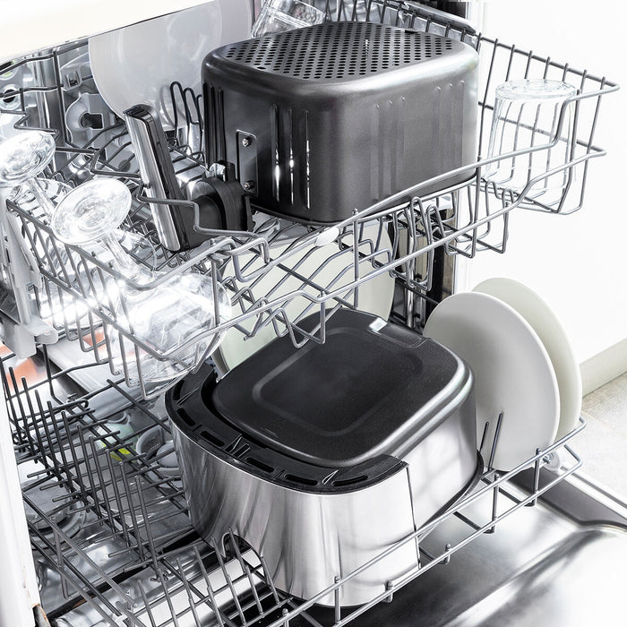 Friteuză cu Aer InnovaGoods Fryinn Pro 5500 Negru 1700 W 5,5 L Oțel inoxidabil - WALTI WALTI