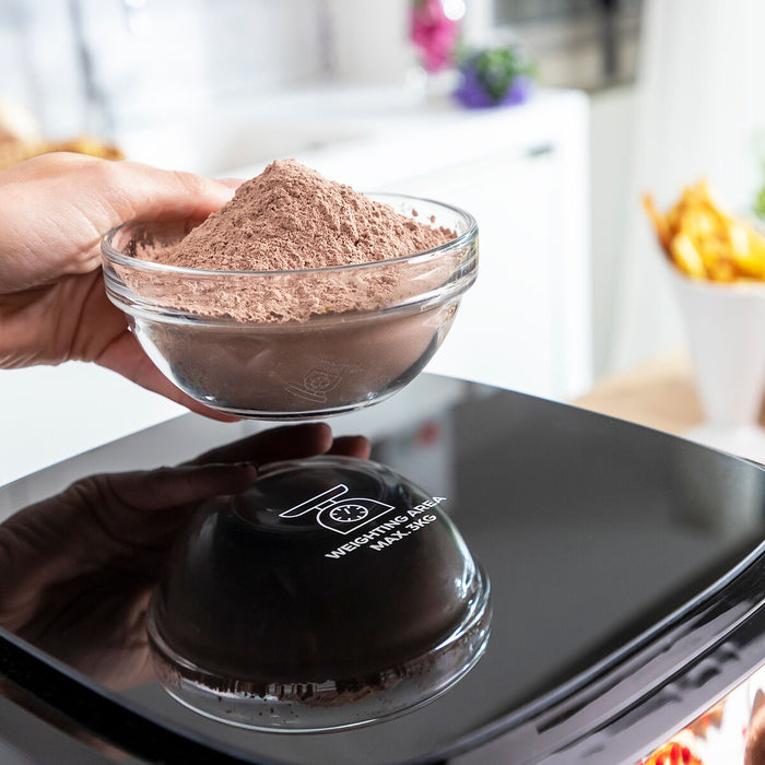 Friteuză cu Aer cu cântar InnovaGoods Fryinn Balance 5000 Negru 1500 W 5 L Oțel inoxidabil - WALTI WALTI