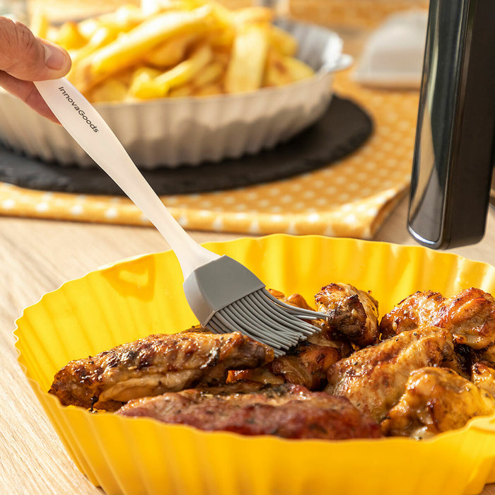 Coșuri din silicon cu perie pentru friteuze cu aer Mollicon InnovaGoods 2 Unități - WALTI WALTI