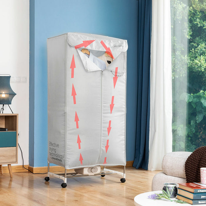 Uscător electric portabil cu 2 niveluri Dupledry InnovaGoods 1200 W - WALTI WALTI