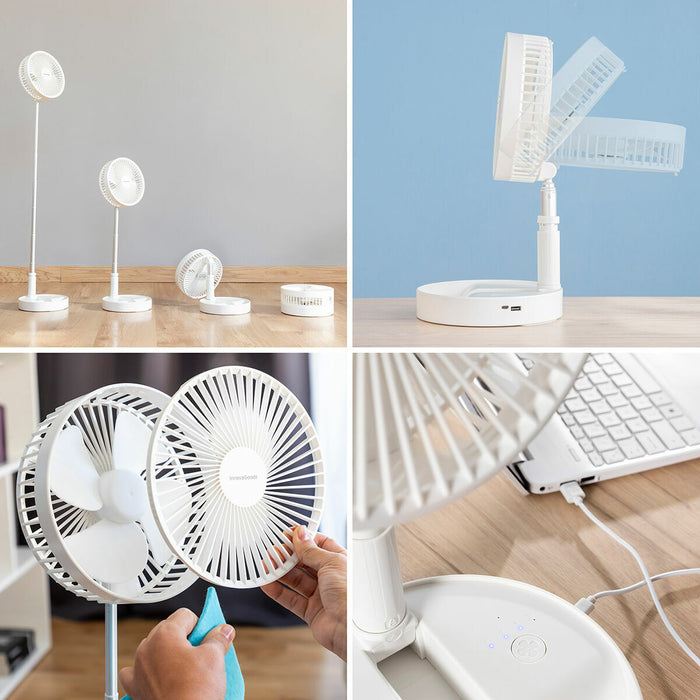 Ventilator Reîncărcabil Pliabil 3 en 1 Fandle InnovaGoods Ø7,7'' 7200 mAh - WALTI WALTI