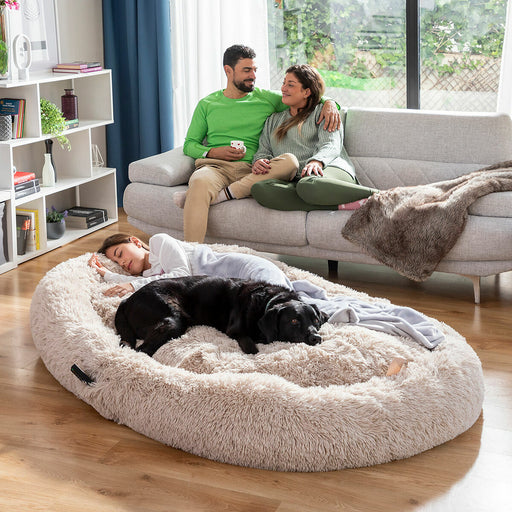 Pat de câini pentru oameni | Human Dog Bed XXL InnovaGoods Beige - WALTI WALTI