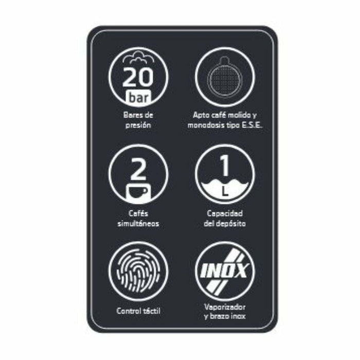 Cafetieră Express cu Braț Orbegozo 18309 Negru - WALTI WALTI