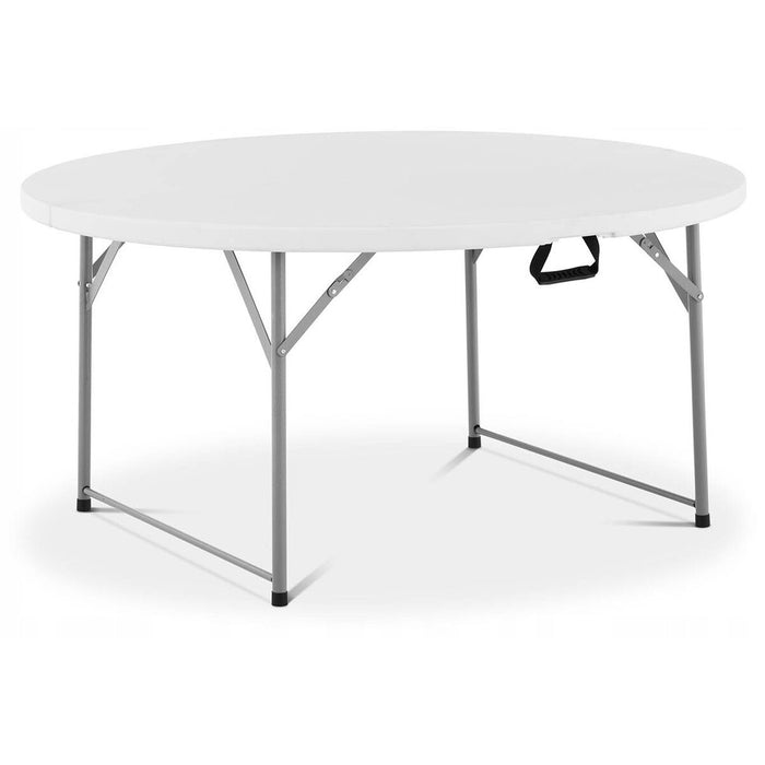 Marbueno Masă Pliabilă Resină Albă D.122x74 cm Catering, Plajă și Camping 10530 - WALTI WALTI