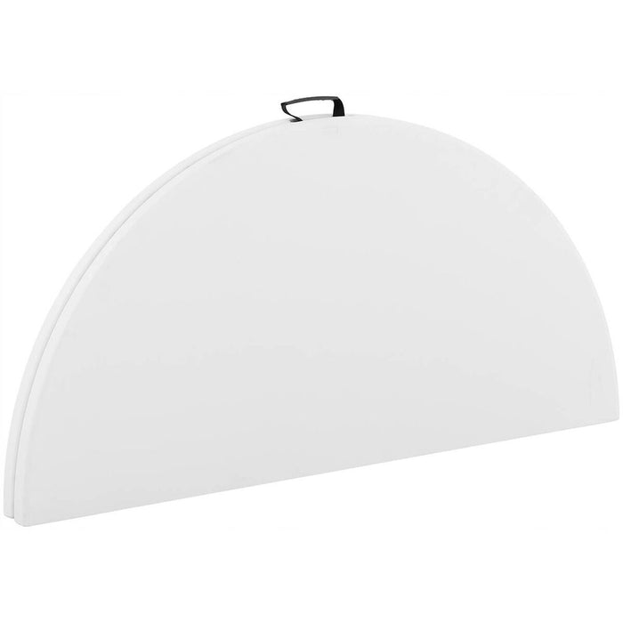 Marbueno Masă Pliabilă Resină Albă D.122x74 cm Catering, Plajă și Camping 10530 - WALTI WALTI
