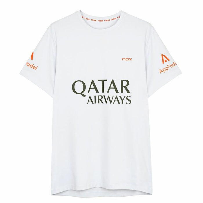 Tricou cu Mânecă Scurtă Bărbați Nox Nox Sponsorts AT10 Alb - WALTI WALTI