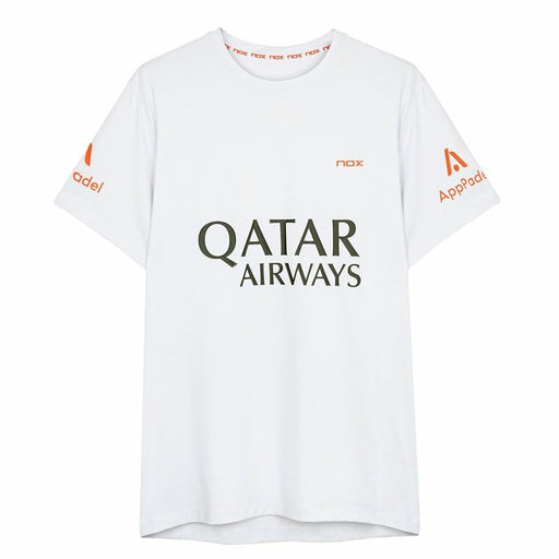 Tricou cu Mânecă Scurtă Bărbați Nox Nox Sponsorts AT10 Alb - WALTI WALTI