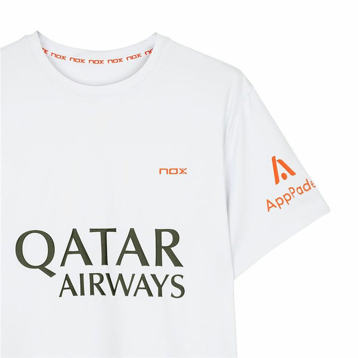 Tricou cu Mânecă Scurtă Bărbați Nox Nox Sponsorts AT10 Alb - WALTI WALTI