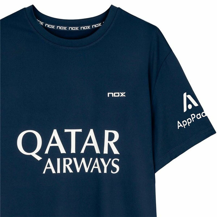 Tricou cu Mânecă Scurtă Bărbați Nox Nox Sponsorts AT10 Albastru închis Bleumarin - WALTI WALTI