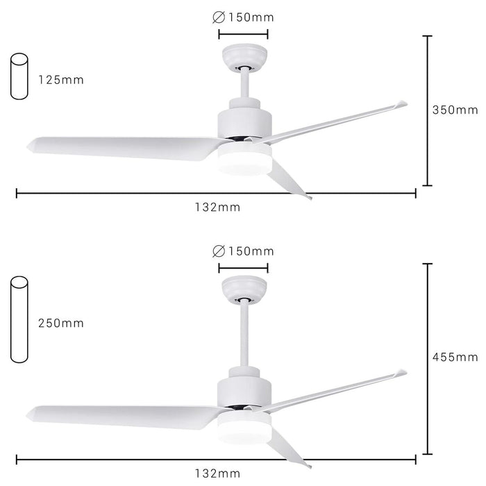 Ventilator de Tavan cu Lumină SPC Internet 6499B MAX2 43 W Alb - WALTI WALTI