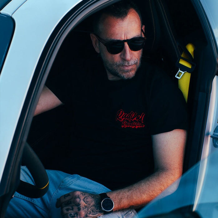 Tricou cu Mânecă Scurtă Bărbați RADIKAL NICE FAT ASS Negru XL - WALTI WALTI