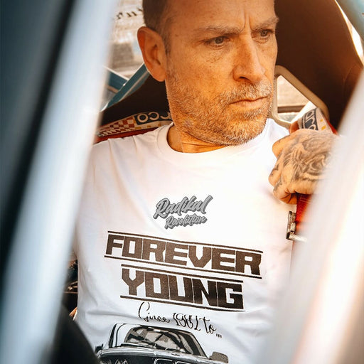 Tricou cu Mânecă Scurtă Bărbați RADIKAL FOREVER YOUNG Alb L - WALTI WALTI