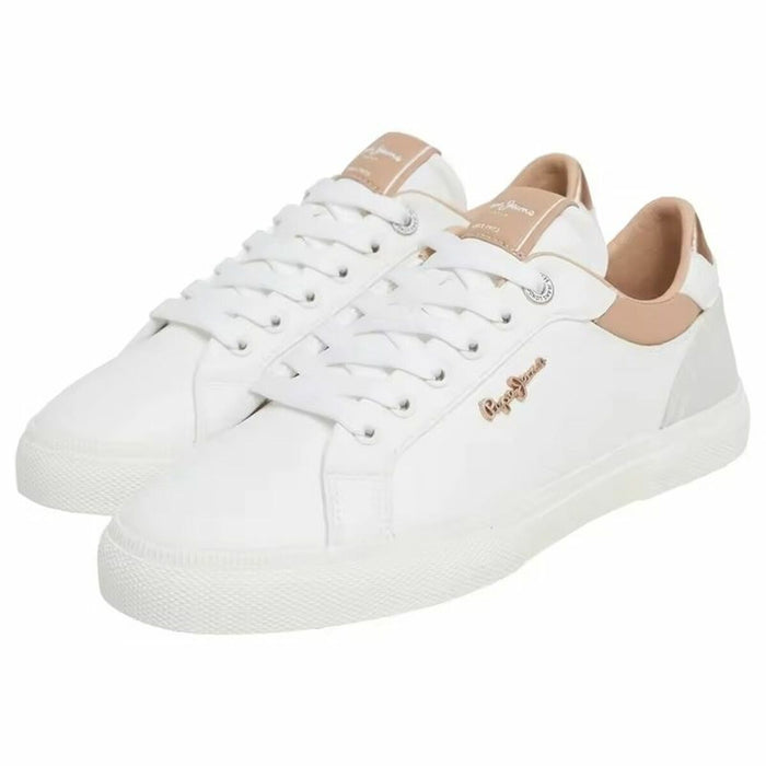 Pantofi sport pentru femei Pepe Jeans Kenton Court Golden - WALTI WALTI