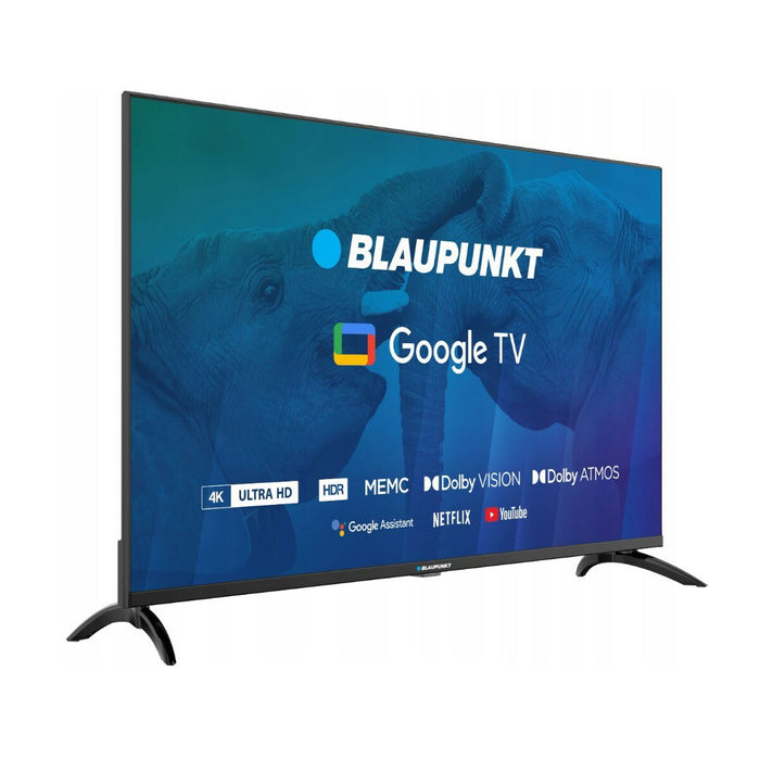 Smart TV Blaupunkt 4K Ultra HD 65" HDR WiFi Direct-LED LCD Negru Dolby Atmos Google TV - WALTI