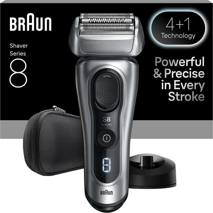 Aparat de ras BRAUN Series 8 8617, acumulator, autonomie 60 min, gri WALTI