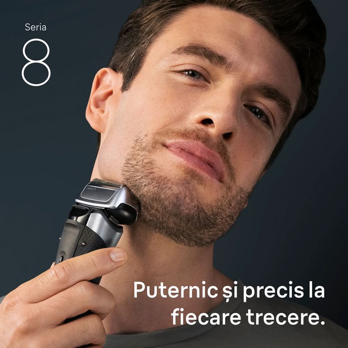 Aparat de ras BRAUN Series 8 8617, acumulator, autonomie 60 min, gri WALTI