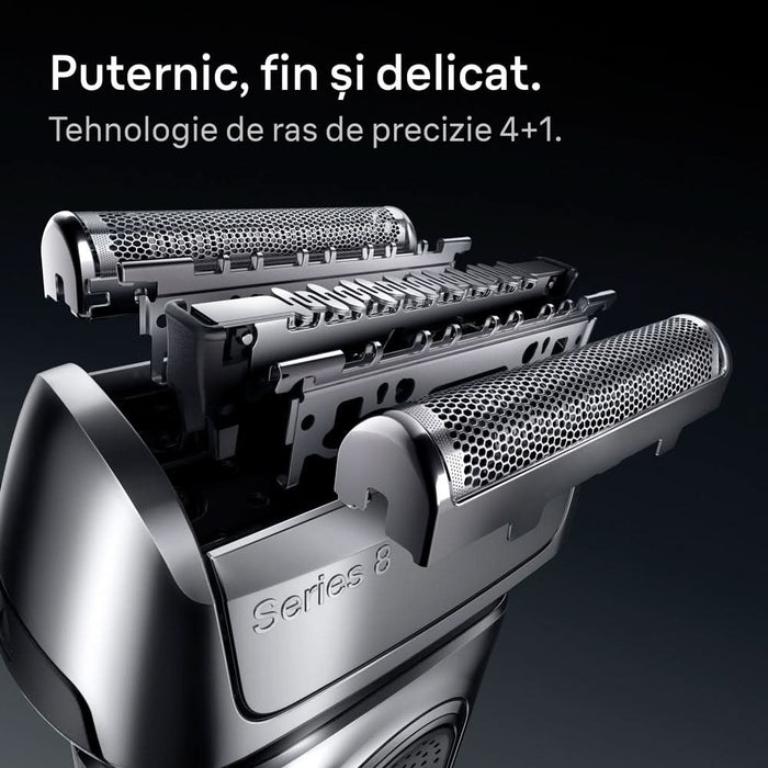 Aparat de ras BRAUN Series 8 8617, acumulator, autonomie 60 min, gri WALTI
