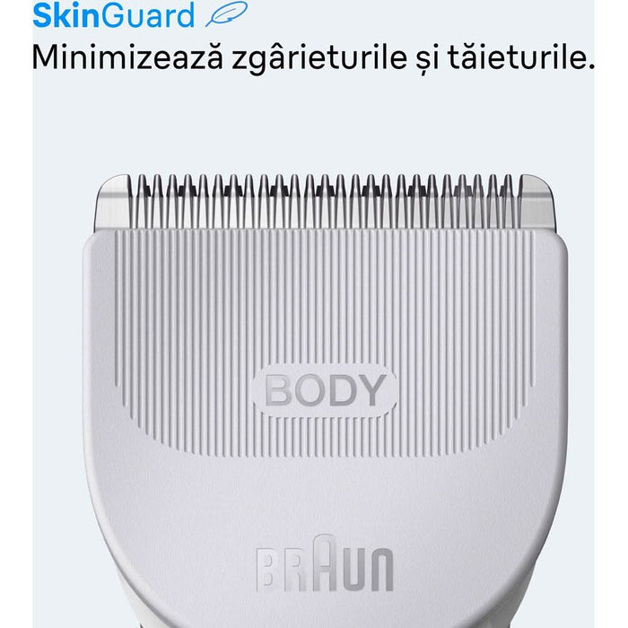 Aparat de tuns corporal BRAUN Seria 3 BG3530, acumulator, 80 min autonomie, argintiu - WALTI WALTI