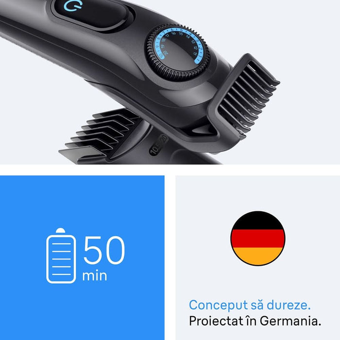 Aparat de tuns barba BRAUN Seria 3 BT3520, acumulator, 50 min autonomie, negru WALTI