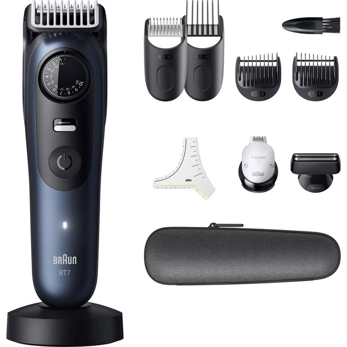 Aparat de tuns barba BRAUN Seria 7 BT7540, acumulator, autonomie 120 min, albastru WALTI