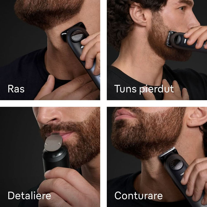 Aparat de tuns barba BRAUN Seria 7 BT7540, acumulator, autonomie 120 min, albastru WALTI