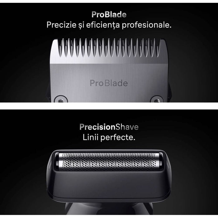 Aparat de tuns multifunctional  11 in 1 BRAUN Seria 7 AIO7540, acumulator, 120 min autonomie, albastru WALTI