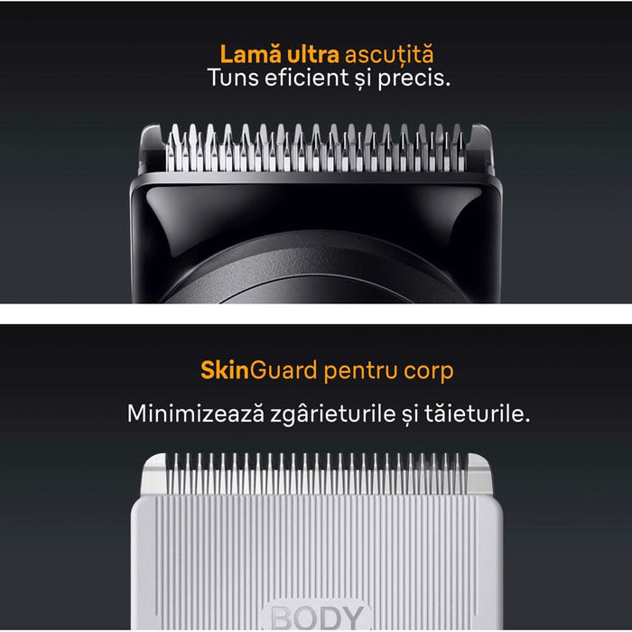 Aparat de tuns multifunctional 11 in 1 BRAUN Seria 5 AIO5560, acumulator, 120 min autonomie, argintiu WALTI