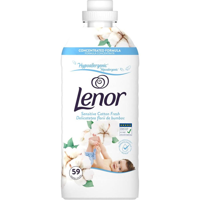 Balsam de rufe LENOR Sensitive Cotton Fresh, 1.239L, 59 spalari WALTI