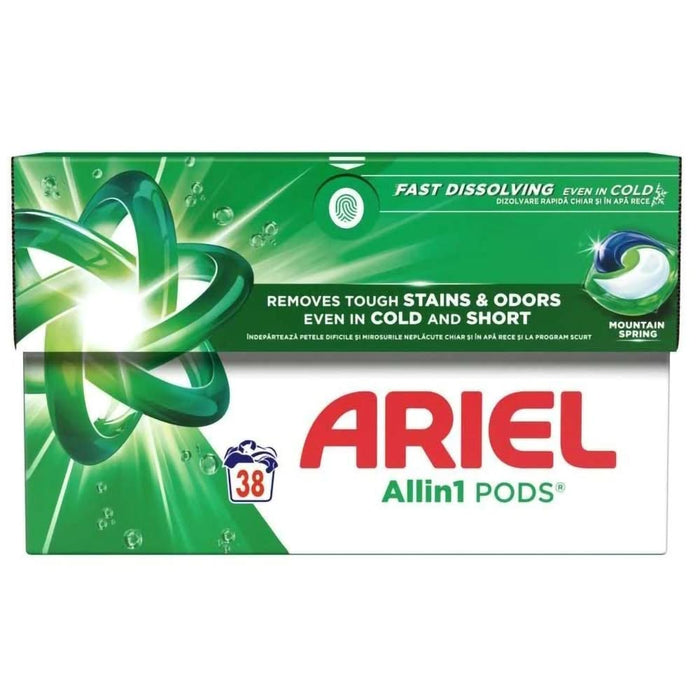 Detergent capsule ARIEL All in One PODS Mountain Spring, 38 spalari WALTI