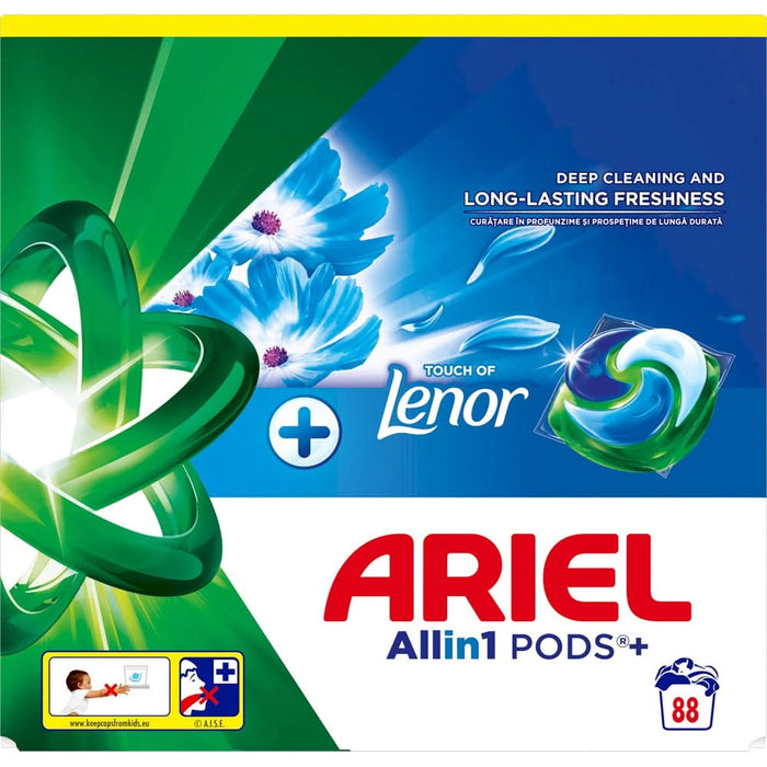 Detergent capsule ARIEL Allin1 PODS+ Touch of Lenor, Fresh Air, 88 spalari WALTI