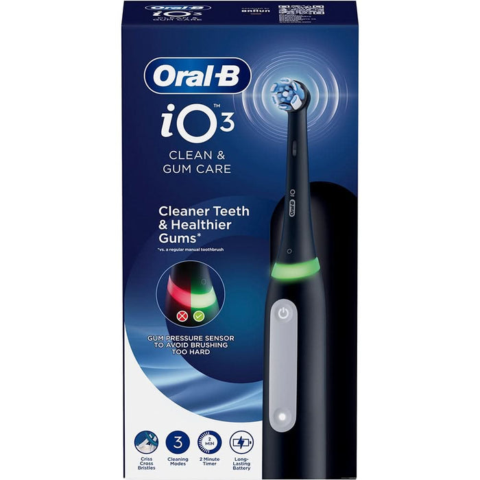 Periuta de dinti electrica ORAL-B iO3, 3 programe, 1 capat, negru WALTI