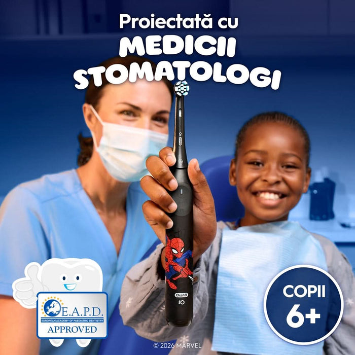 Rezerve periuta de dinti electrica ORAL-B iO Kids Disney Spiderman, 4buc, negru WALTI