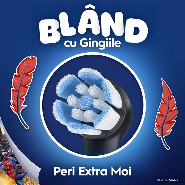 Rezerve periuta de dinti electrica ORAL-B iO Kids Disney Spiderman, 4buc, negru WALTI