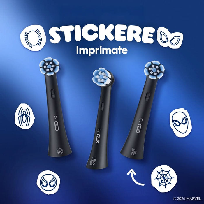 Rezerve periuta de dinti electrica ORAL-B iO Kids Disney Spiderman, 4buc, negru WALTI